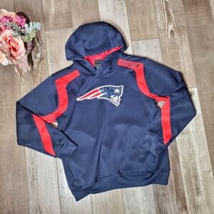 NFL New England Patriots Blue Red and White Youth Size Large 14/16 Hoodie